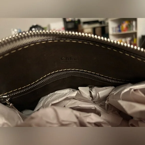Chloe Edith Day Bag - Satchel - Dark Brown - Picture 11 of 16